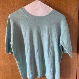 Cashmere blend short sleeve top